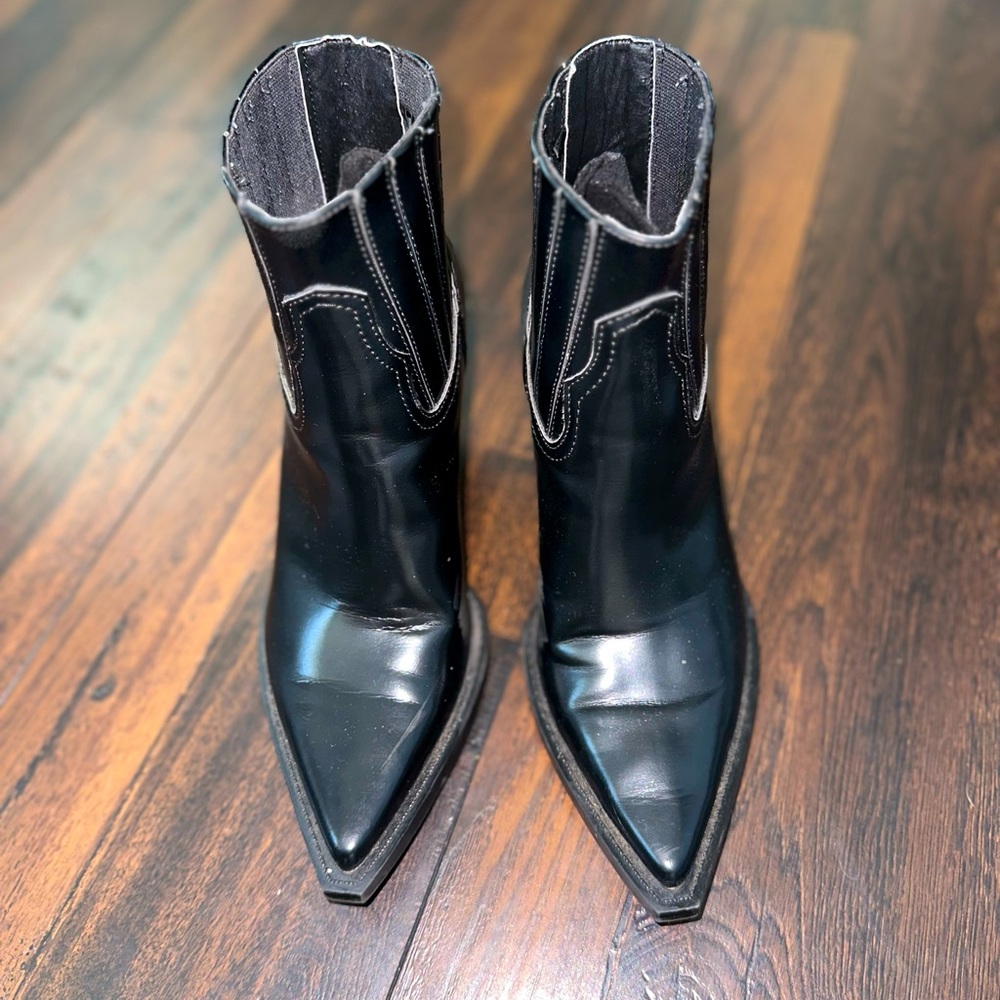 Black ankle boots